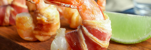 Bone-In OR Bacon Wrapped Jumbo Shrimp